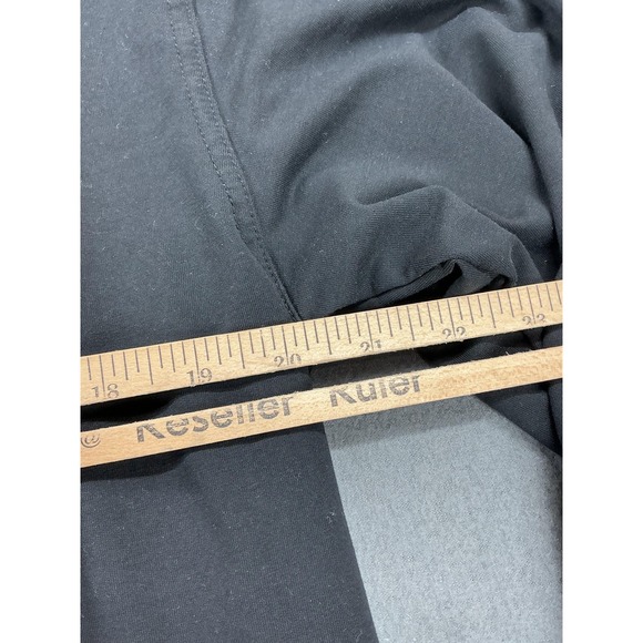 BYLT Hoodie Mens Large Black Drop-Cut Hooded Henley Lux Long Sleeve Jersey - Picture 7 of 9